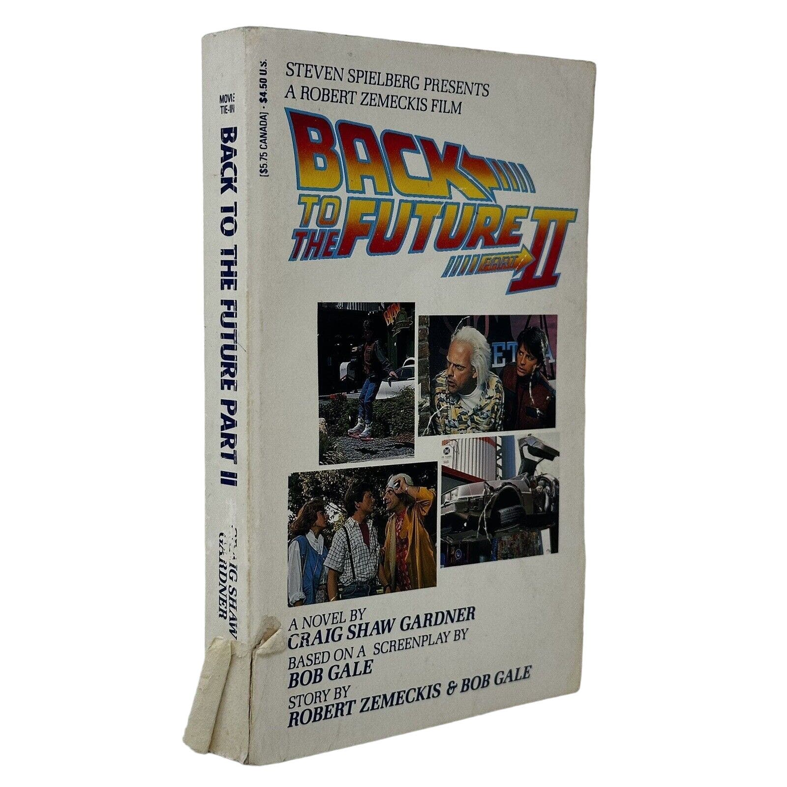 Back To The Future Part 2 Movie Novelization Vtg Paperback Book Craig Gardner - Uncle Buddy's Beard & Used Books