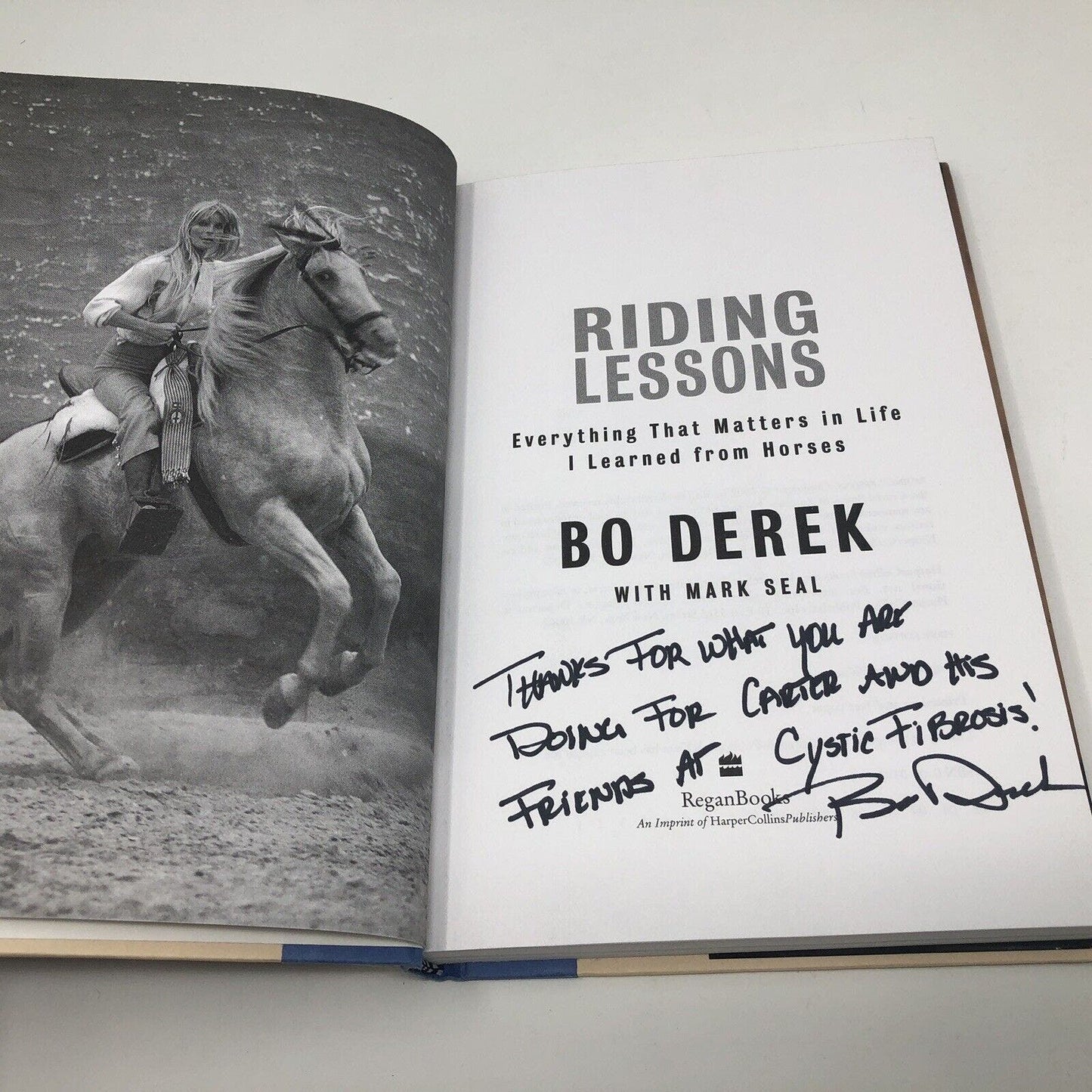 (Signed) Riding Lessons: Everything That Matters In Life I Learned By Bo Derek - Uncle Buddy's Beard & Used Books