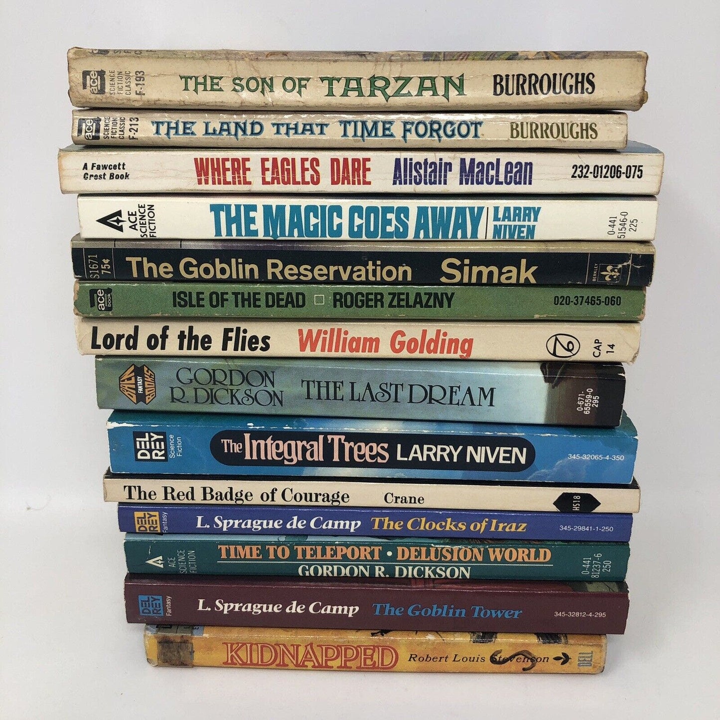 Lot of 13 Vintage Sci-Fi and Fantasy Mass Market Paperback Books - Uncle Buddy's Beard & Used Books