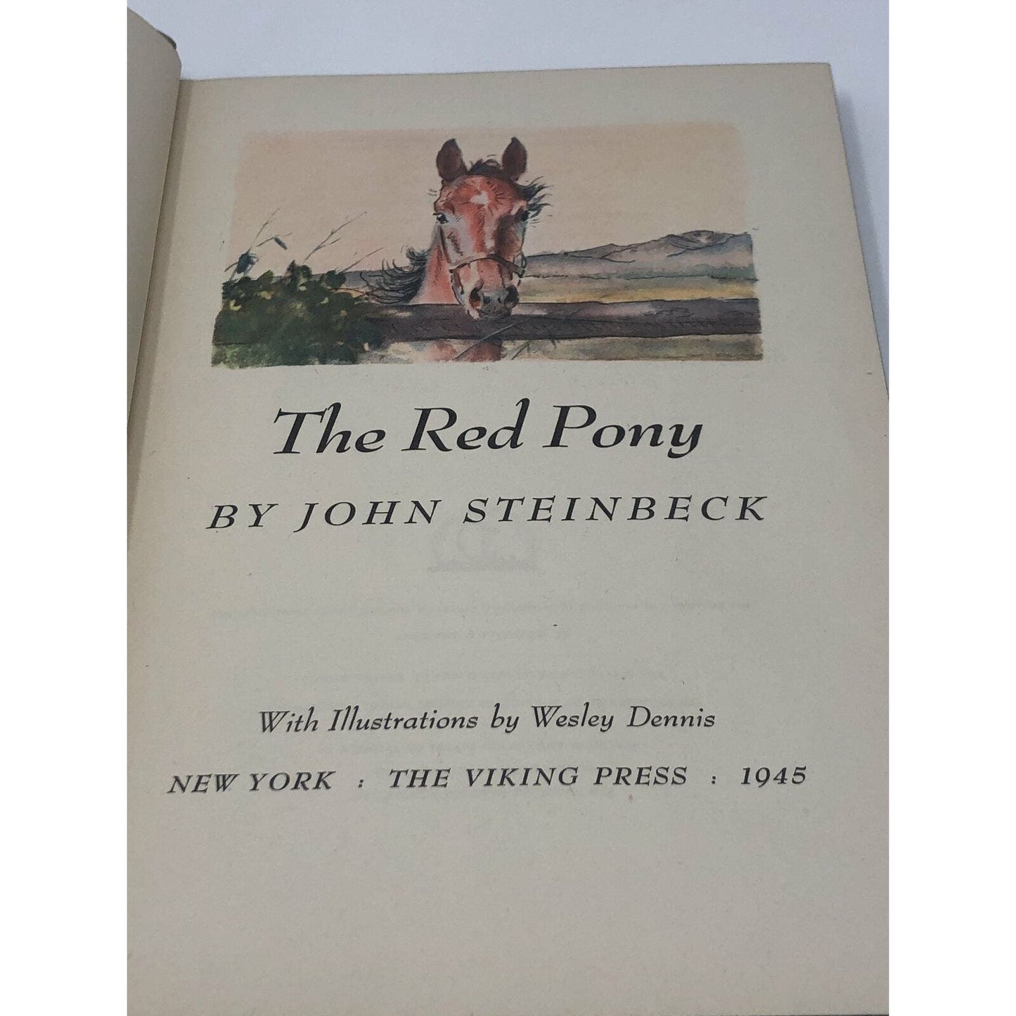 THE RED PONY by John Steinbeck ~ 1948 Illustrated Edition - Uncle Buddy's Beard & Used Books