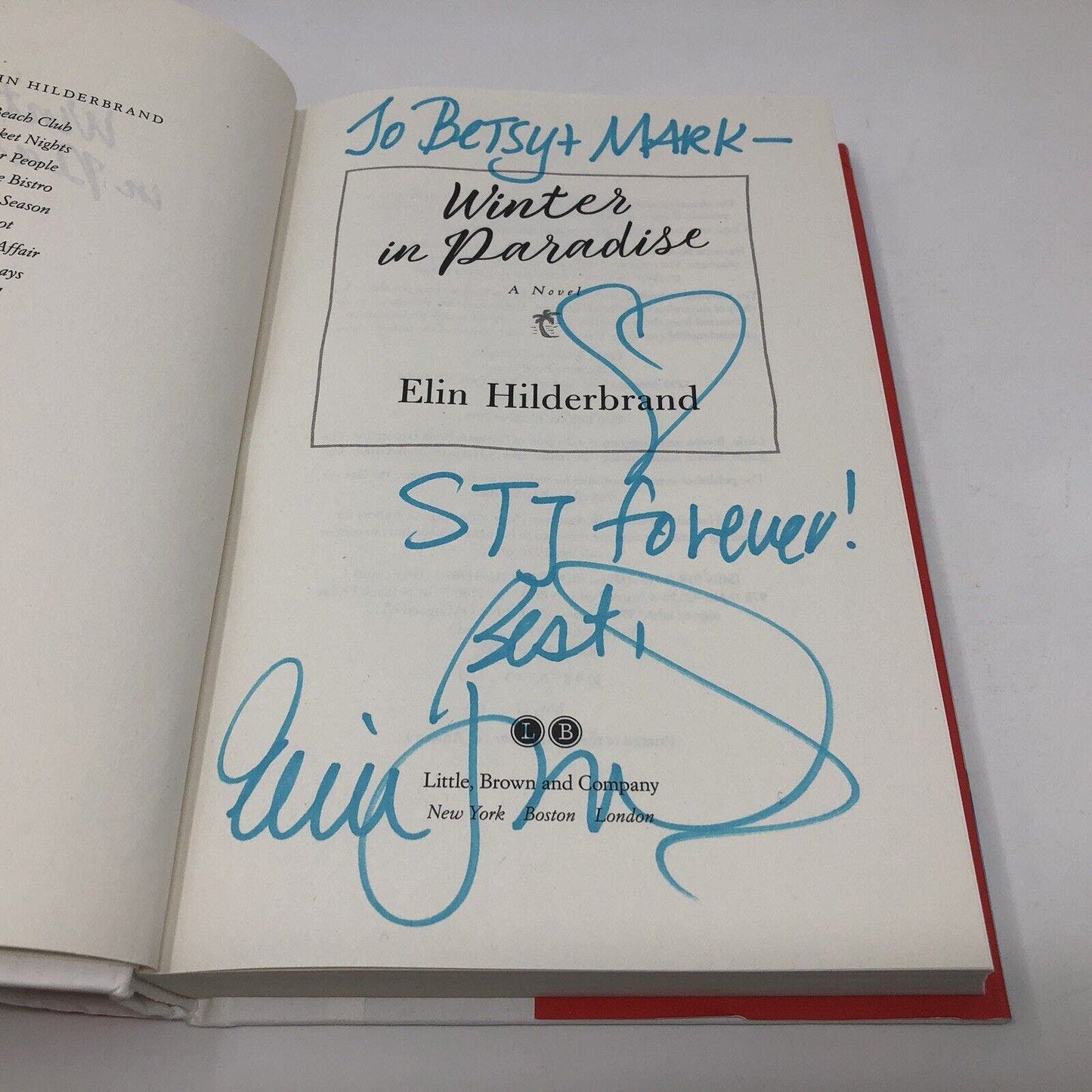 (Signed/Inscribed) Winter in Paradise by Elin Hilderbrand - Uncle Buddy's Beard & Used Books